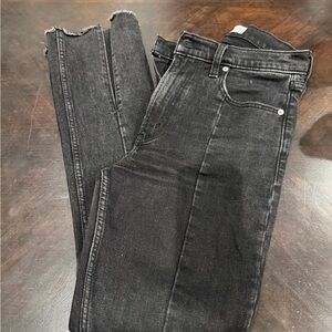 Abercrombie High Rise Skinny Jeans Washed Black